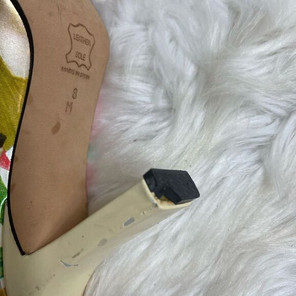 Paul Mèlian patent multi color marble prints slip on pumps square toe si… - Picture 9 of 12